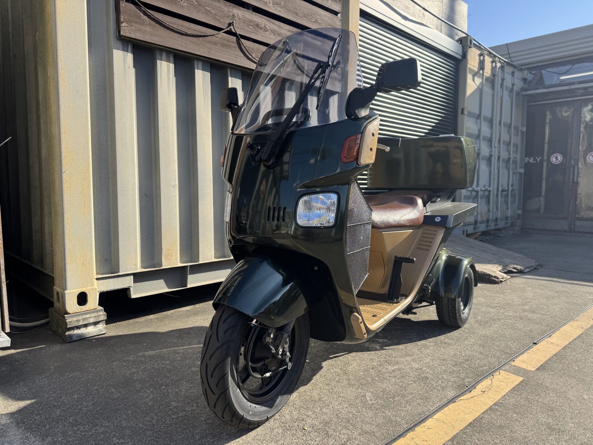 【緊急デモ車放出】4stジャイロキャノピー オープントップ・側車付軽二輪仕様　自社認定整備中古車　1年10,000km保証付き